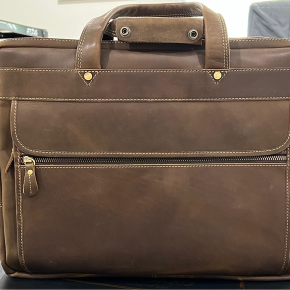 Classic Brown Leather Men's Bag